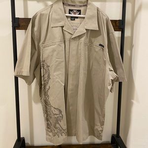 Harley Davidson Motorcycle Button Up Shirt